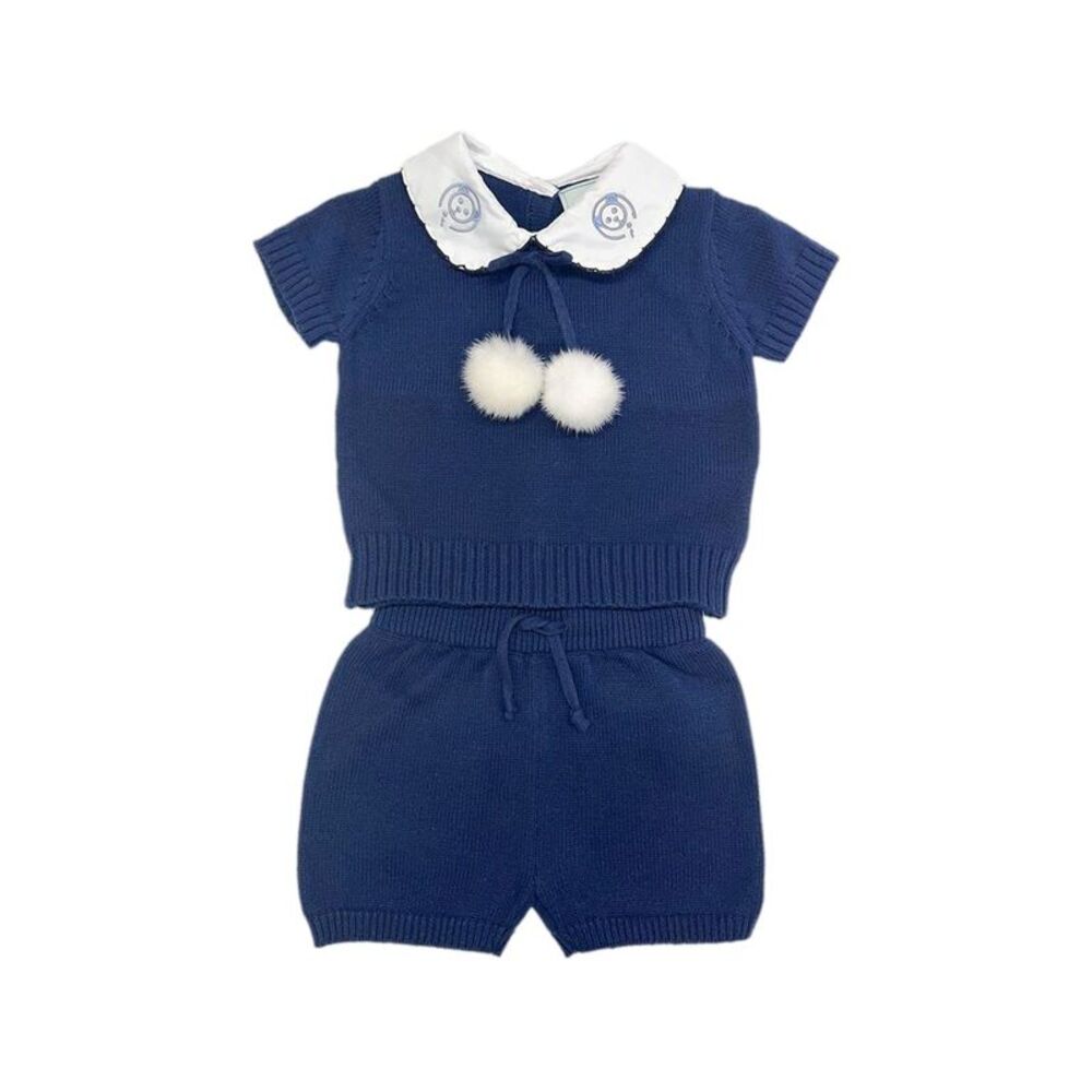 Petite Maison Kids Billie Top & Short Set, Blue